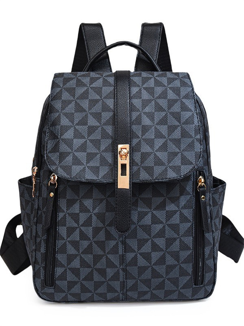 Designer bag free shipping 2025 new fashion light luxury high-end texture printed large capacity fashion backpack for womens