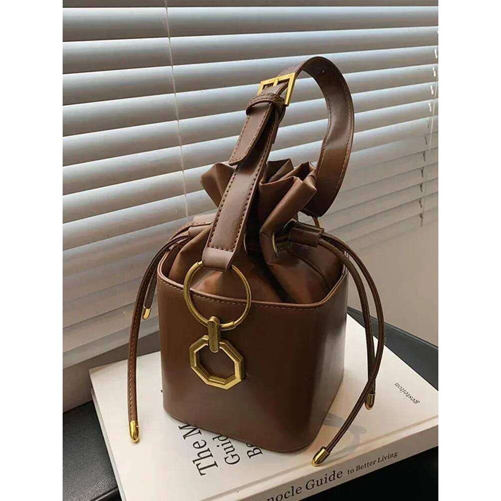 Vintage PU Leather Mini Crossbody Bag Women Autumn Fashion Commuter Handbags 2024 New Solid Color Lady Square Pack