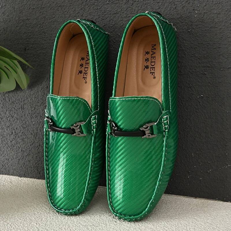 Ddmyoutdoor MAEDEF Men S Shoes New Fashion Loafers Slip On Casual Comfortable Flats Breathable Outdoor Anti Slip High Quality Soft Footwear Outdoor Sh