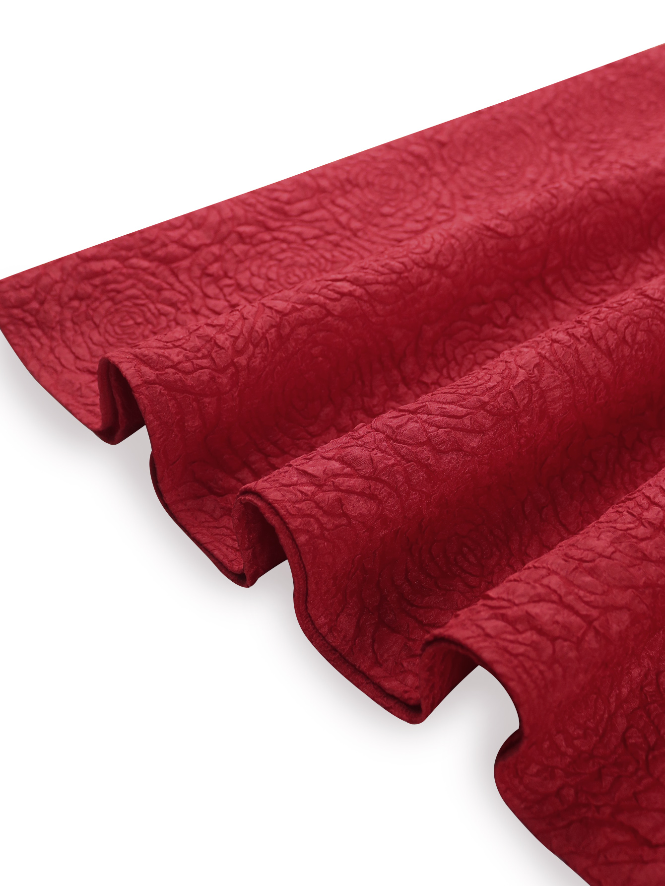 Women's Plus Size Red Mother of the Bride Dress Casual A Line Night Out Flower Feather Sleeveless Boat Neck 0XL 1XL 2XL 3XL 4XL AM050233