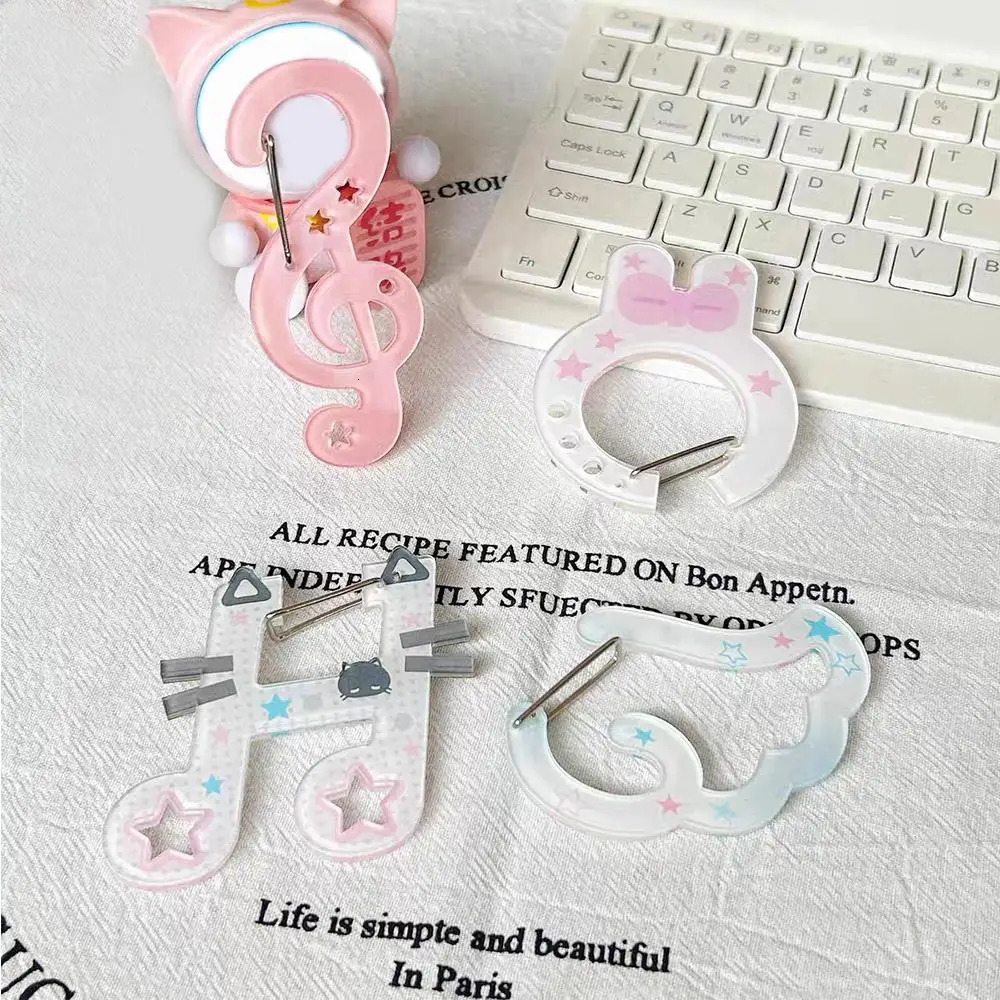 Acrylic Critters Illustration Trinkets Keychain Bag Charm Decoration Carabiner Backpack Pendant Handbook Decoration Gifts 250606