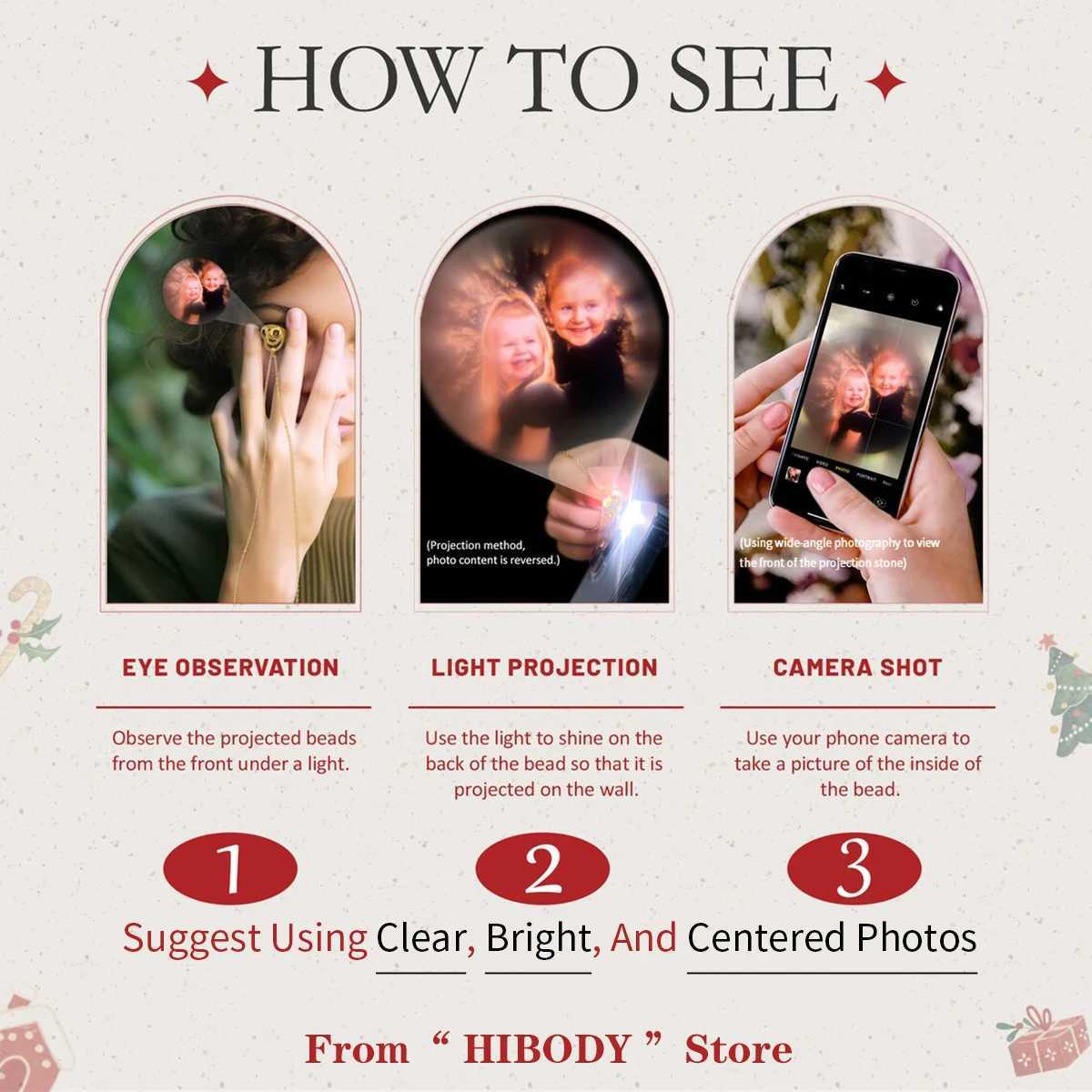 Customizable Photo Projection Bracelet Zircon Chain Womens Bracelet Family Gathering Pet Couple Memory Anniversary Jewelry Gift W250606