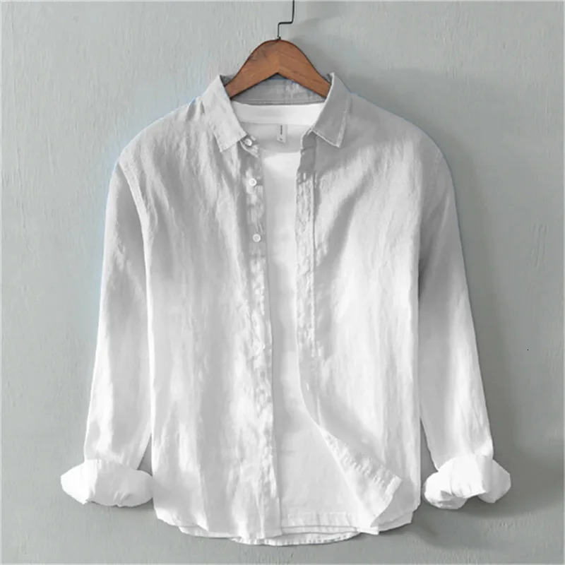 Summer Shirt Casual Long Sleeve Lapel Shirt 3D Printing Light Color Changing Mens Linen Shirt XS-6XL Fast 250605