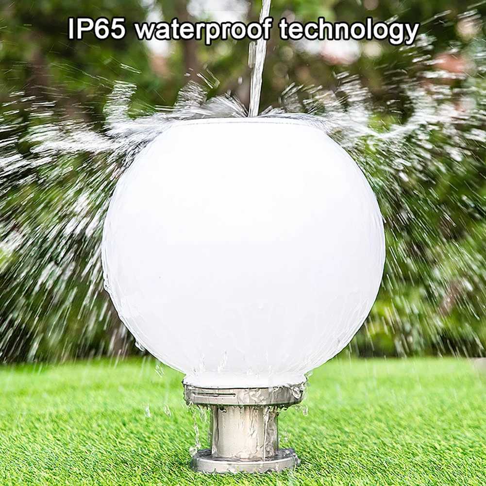 Solar Light Outdoor Fixtures Courtyard Garden Lawn Street Lights Round Ball Lamp External Landscape Patio Pillar Party Lighting W250607