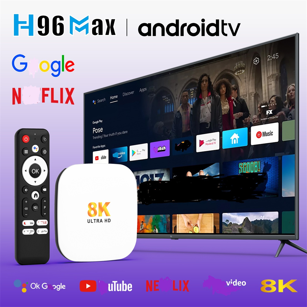 Smart TV Box H96 Max M2 PLUS Android 14 BT5.0 WIFI6 100M 4GB 32GB 128G ultra HD 8k 4k Video Home Theater Set-top Box