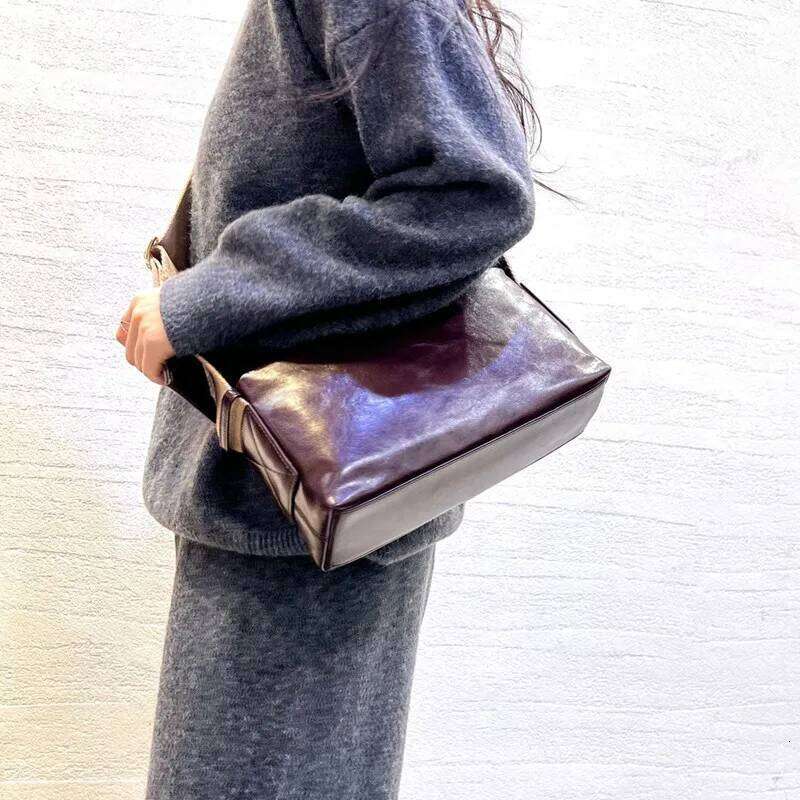 Wide Straps Messenger Bag Designer Shoulder Crossbody Bags 2024 New Trend Genuine Cow Leather Women Handbags Purses 2025/06/07