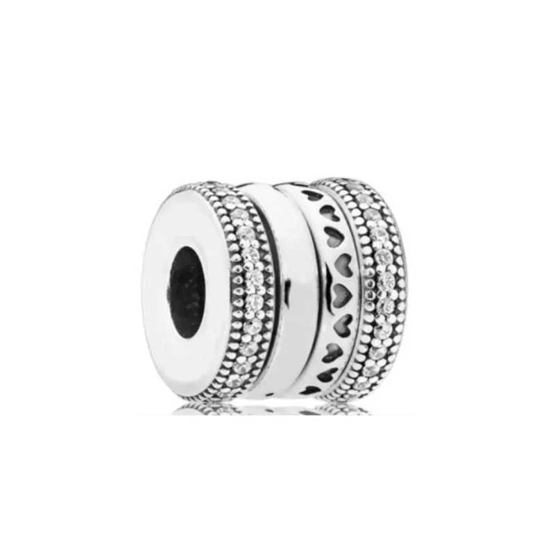 Europe New White Shining Zircon Series Charms Fit Original Bracelet Accories Beads Women Jewelry Gift 925 Silver PendantXJ250607
