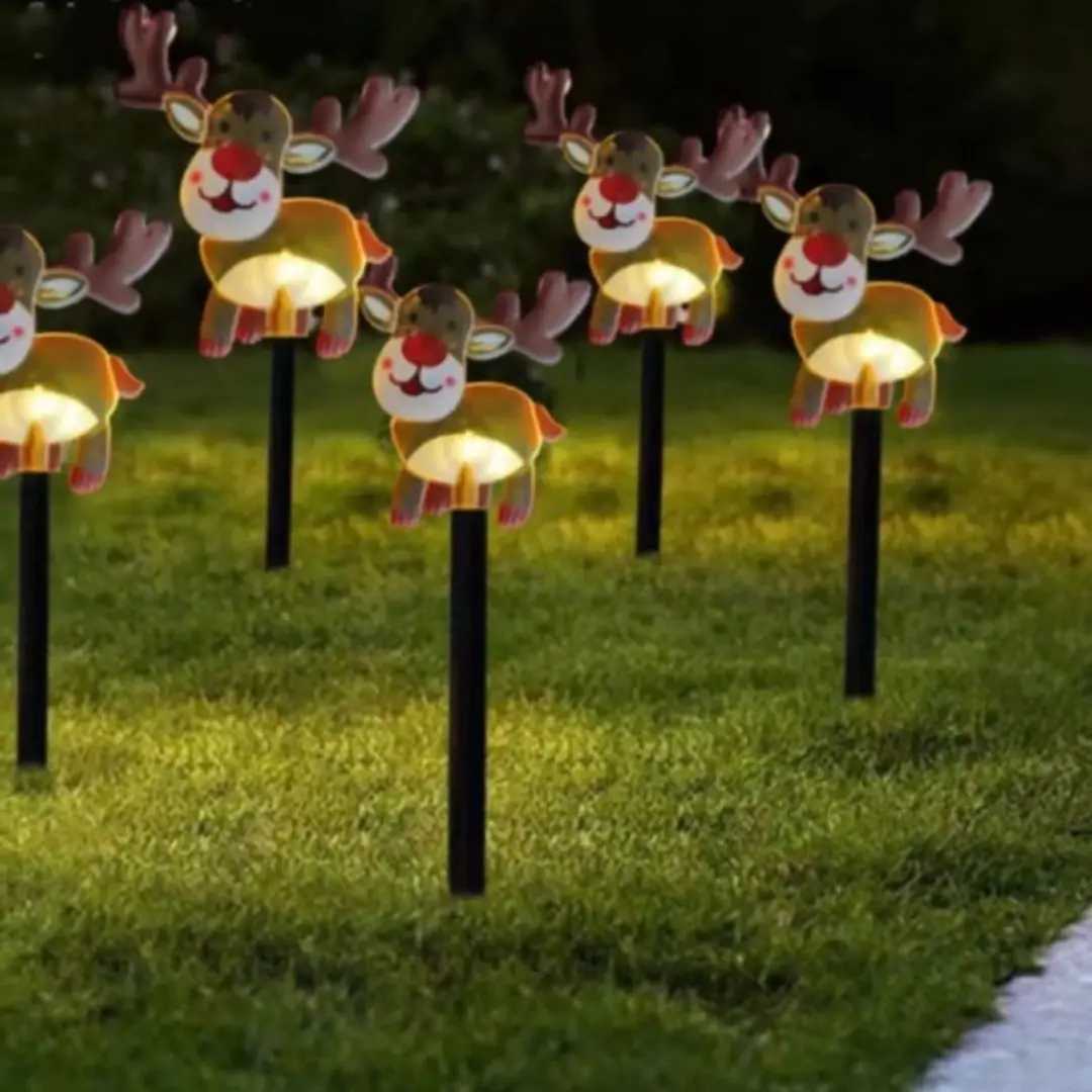 5pcs/lot Solar Lights Pathway Lights Outdoor Garden Xmas Driveway Markers Lamp For Home Garden Yard Lawn Patio Pool Decor XJ250606
