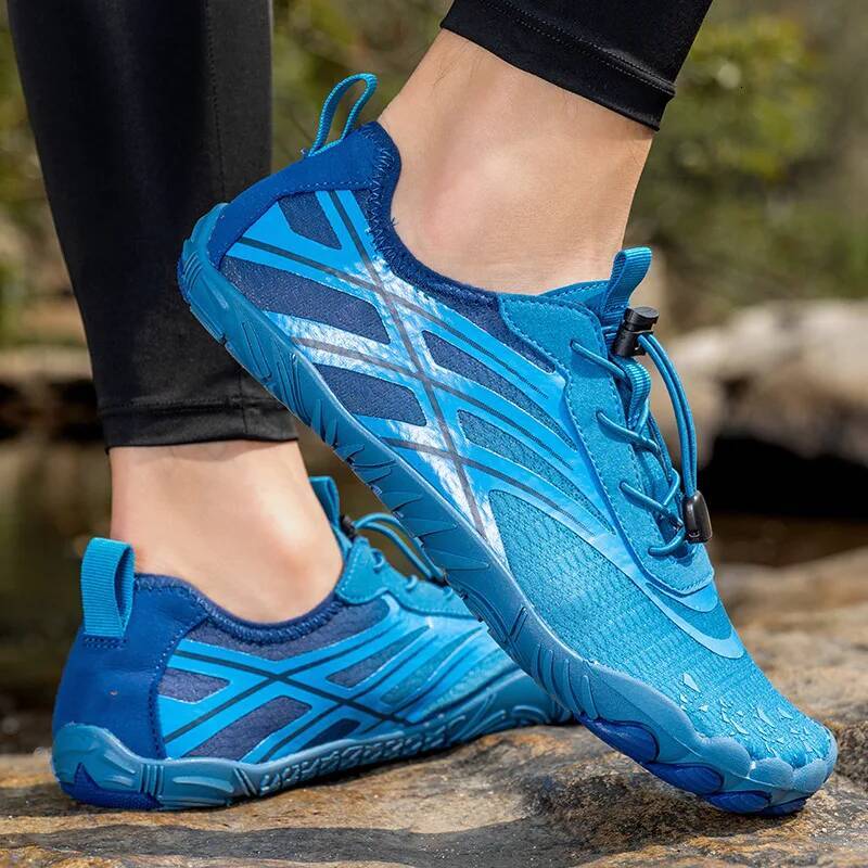 Ddmyoutdoor Fashion Blue Men S Aqua Plus Size Summer Five Fngers Women Comfy Anti Slip Rock Fishing Shoes Gym Sneakers Outdoor Shoes