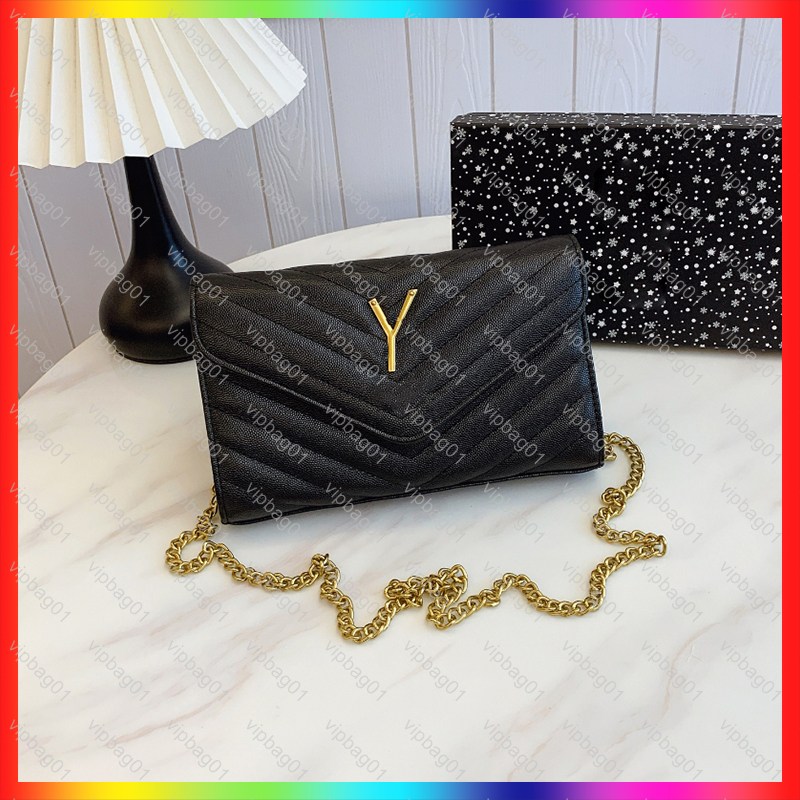 5A Designer bag shoulder bag elegant crossbody bag envelope purse wallet crossbody metal chain classic casual style leather popular style high quality tote bag