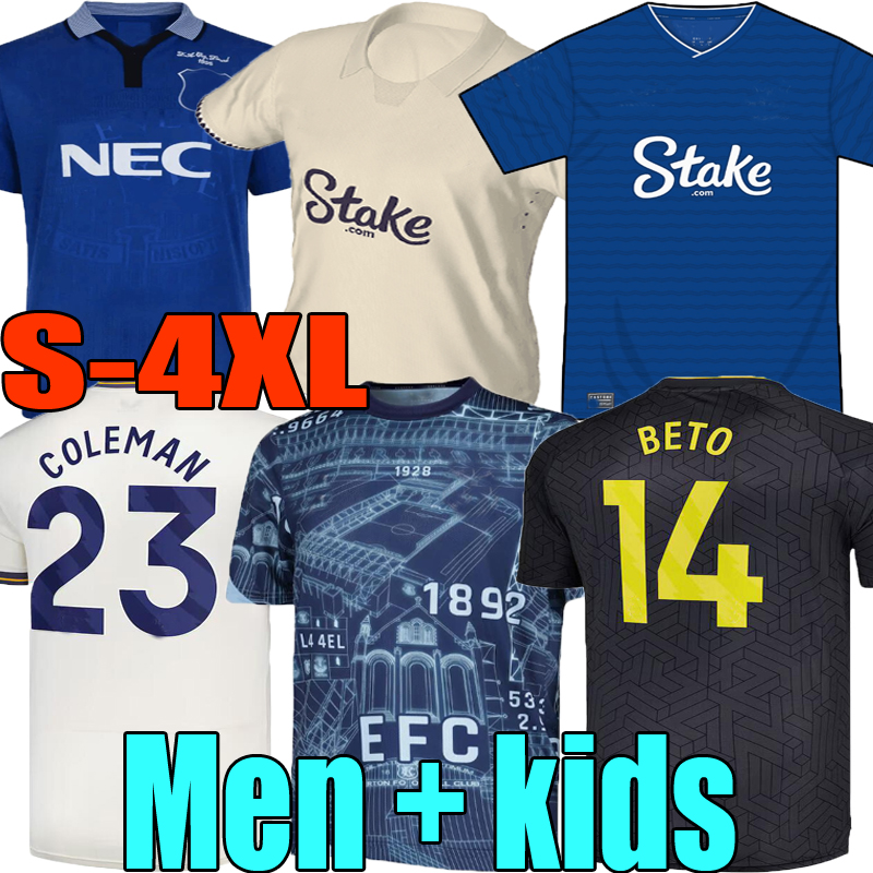 3XL 4XL 24 25 26 HARRISON HOME away THIRD McNEIL 1995 retro CALVERT-LEWIN Soccer Jersey 2025 2026 BETO DOUCOURE COLEMAN Men kids kit Football Shirts Sports uniform