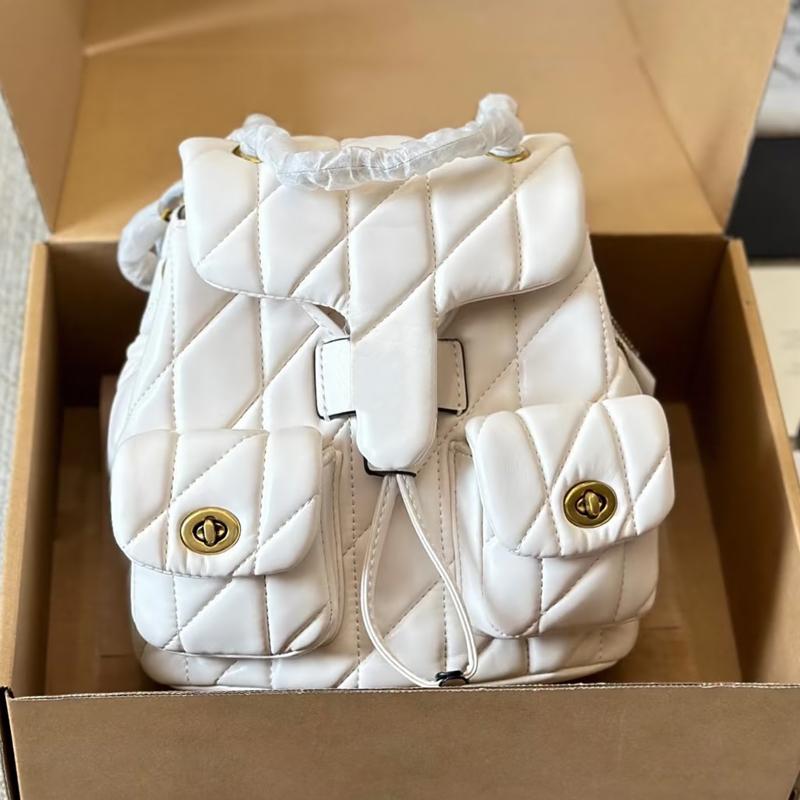 tabby backpack fashion handbags lady designer school Bag large capacity travel purses versatile high-quality suede crossbody bag for students brown sac a main CU076