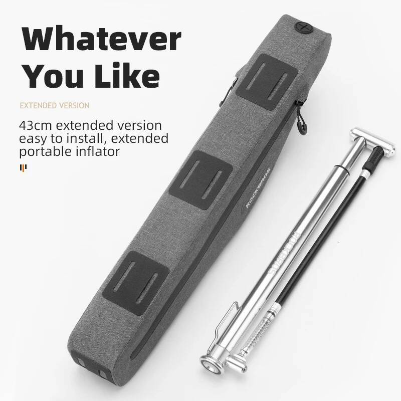 ROCKBROS Bicycle 1.5L Front Tube Triangle Length Double Zipper Cycling Outdoor Scratch-resistant Bike Waterproof Bag