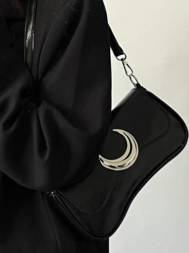 designer Niche Moon Bag Chain Underarm Bag for Women 2025 New Fashion Women's Bag Multi-use Baguette Bag Single Shoulder Crossbody Bag