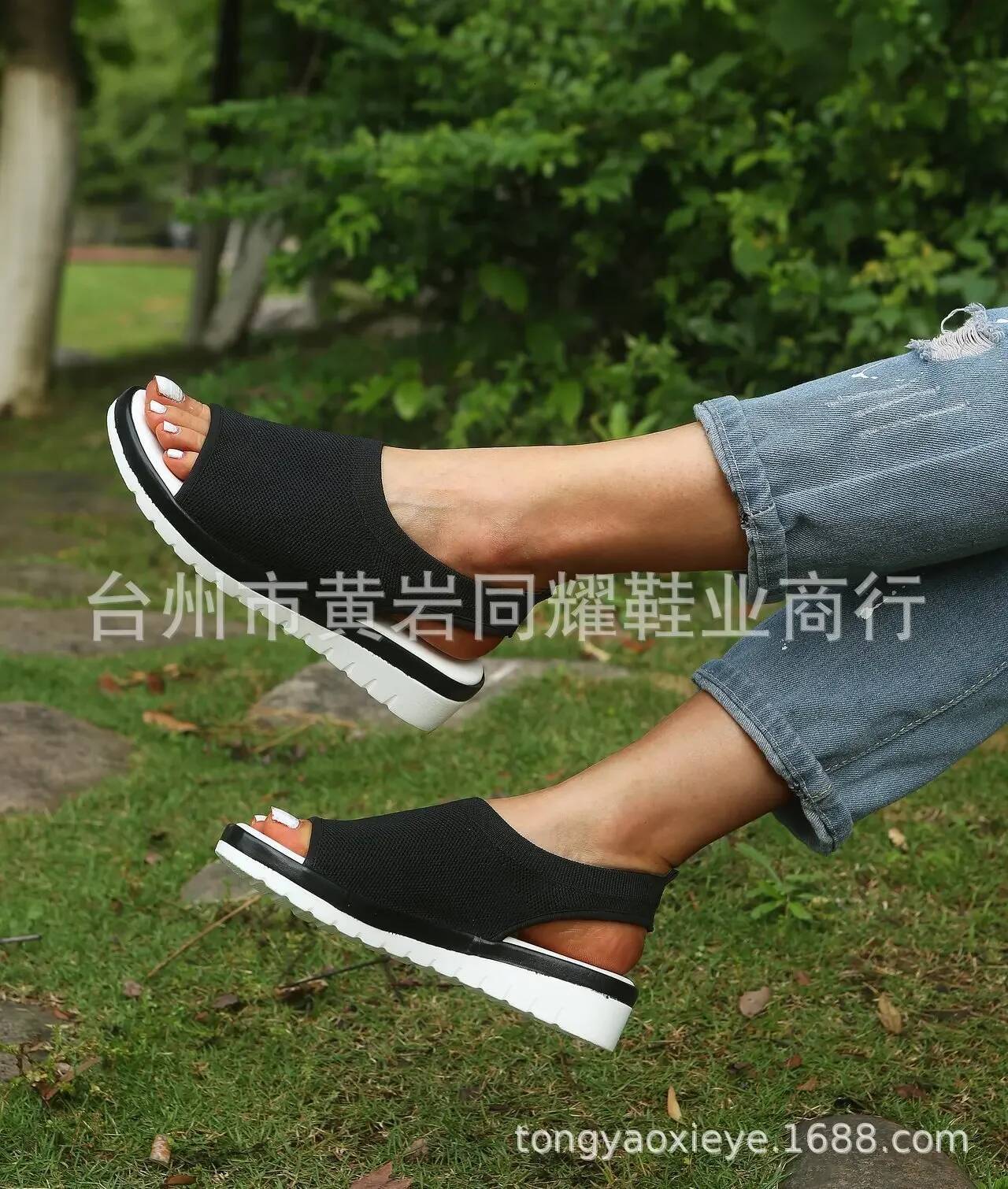 ddmyoutdoor Summer Sandals Sapato Feminin Comfy PU Shopping Flat Sole Sandal For Women Shoes Peep Toe Sandalias Mujer NEW Outdoor Outdoor Shoes