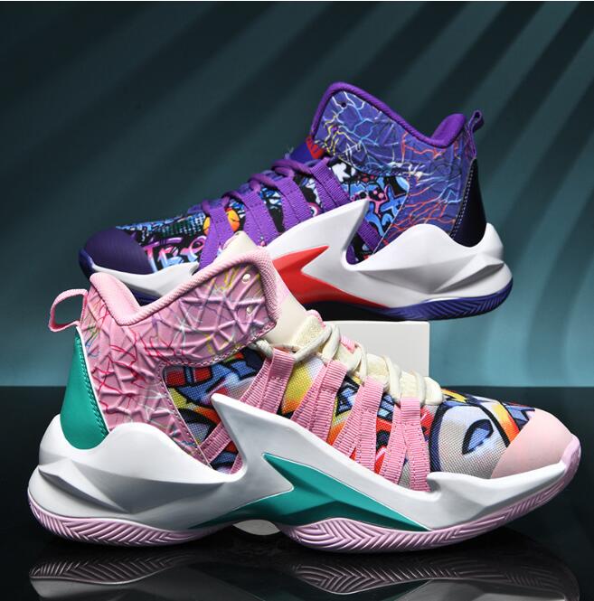 New Mandarin Duck Basketball Sneaker Shoes for Men Low cut Student Sports Blue Ball Shoes Outdoor Cement Floor Boots Women's Breathable Couple Sh