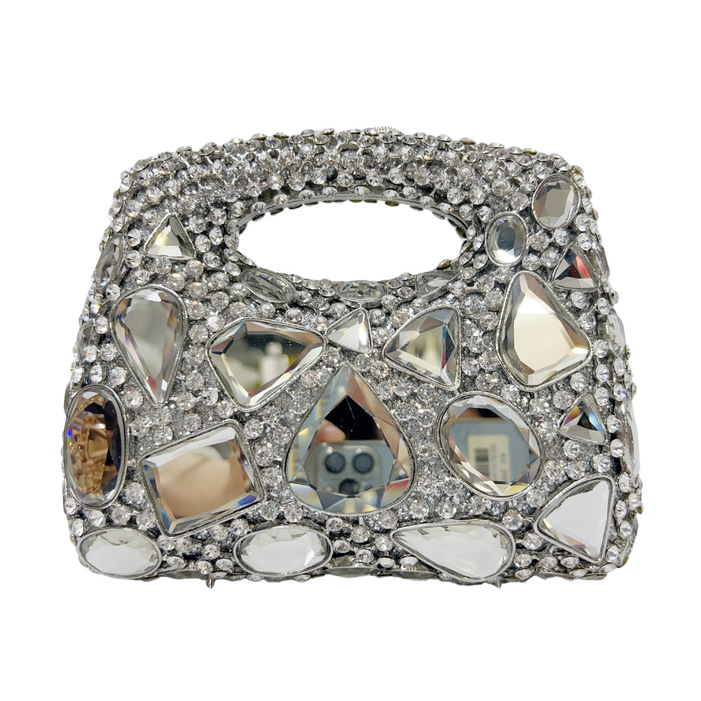 XIYUAN Crystal Clutch Purse Women Luxury Evening Bags Party Dinner Diamond Shoulder Bags Cocktail Rhinestone Handbags Gem Purses