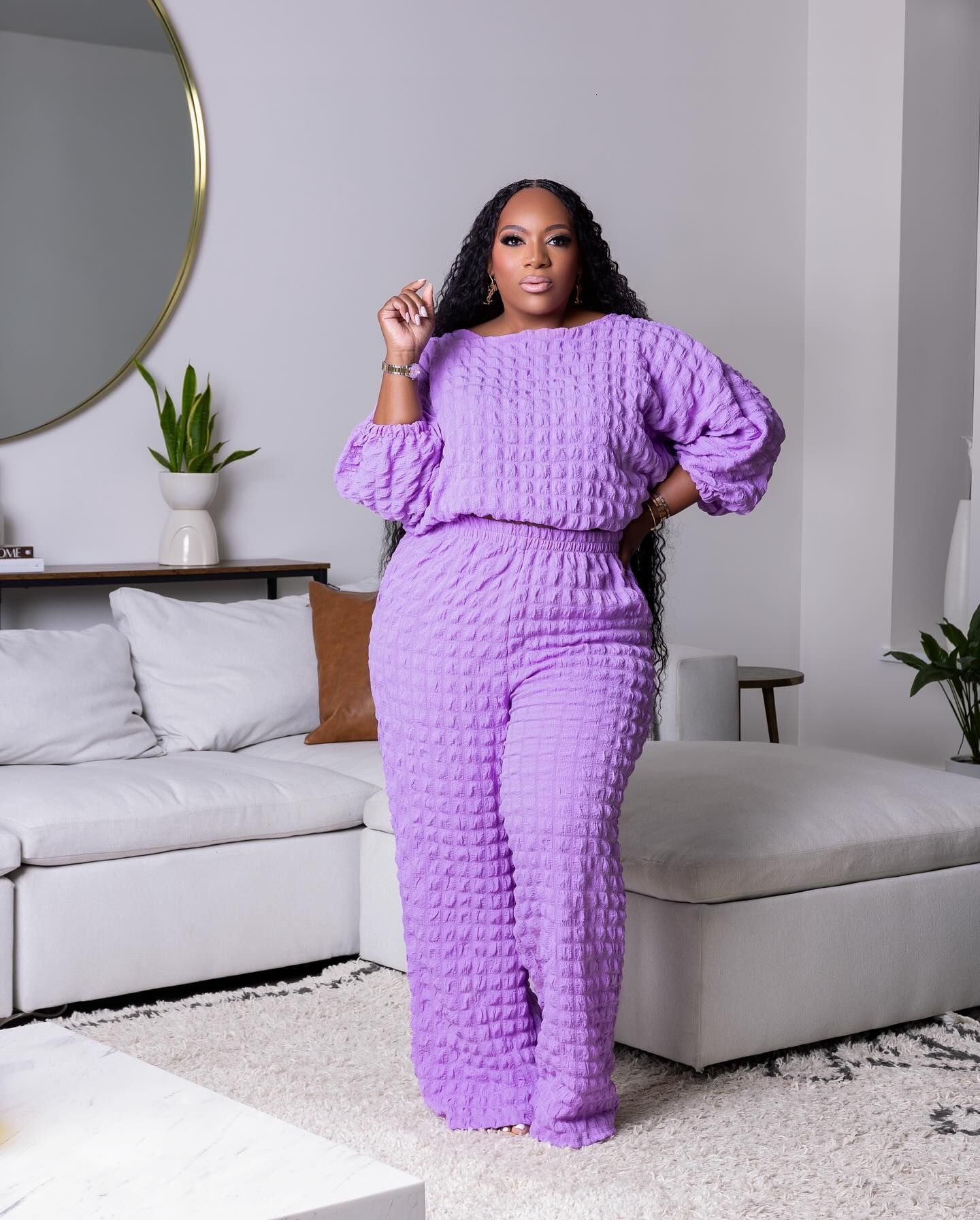 Fashion Casual Comfortable Loose Two-piece Plus Size Set