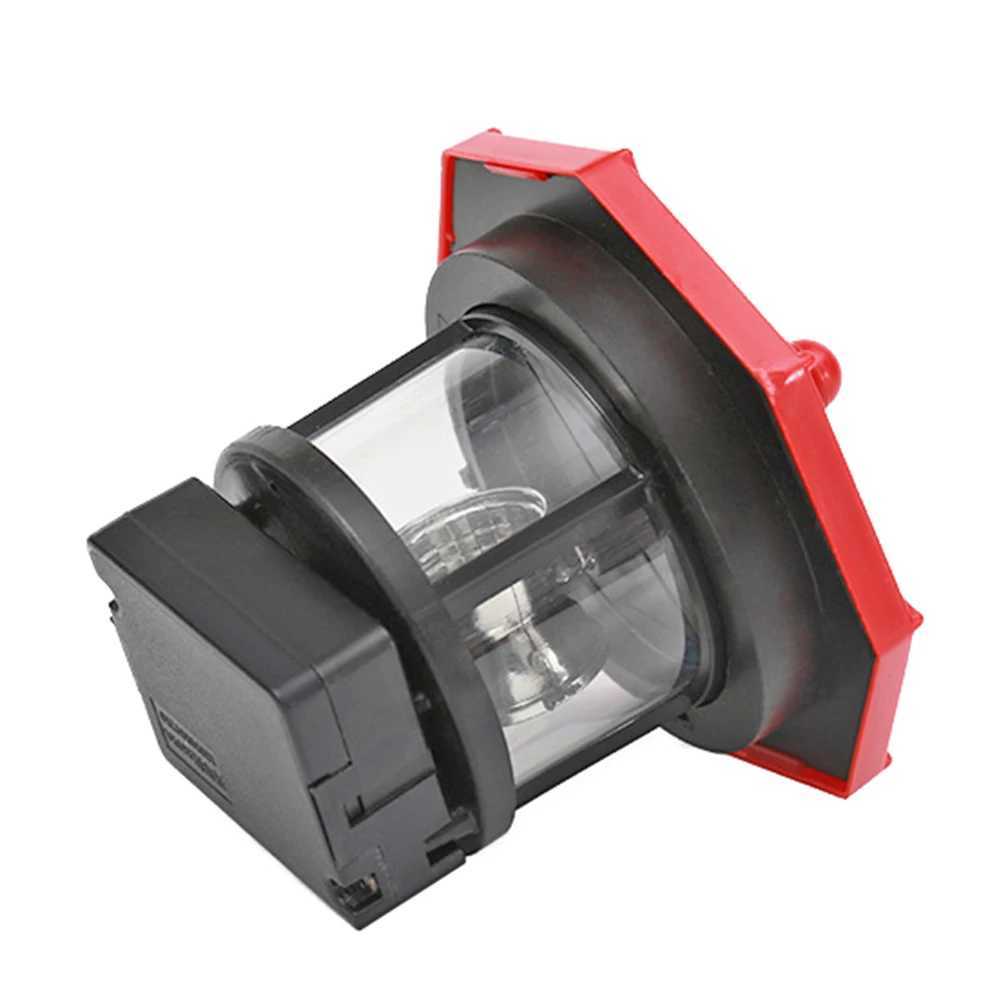 Lighthouse Shape Solar LED Light Garden Fence Outdoor Beacon Rotating Beam Lamp W250607