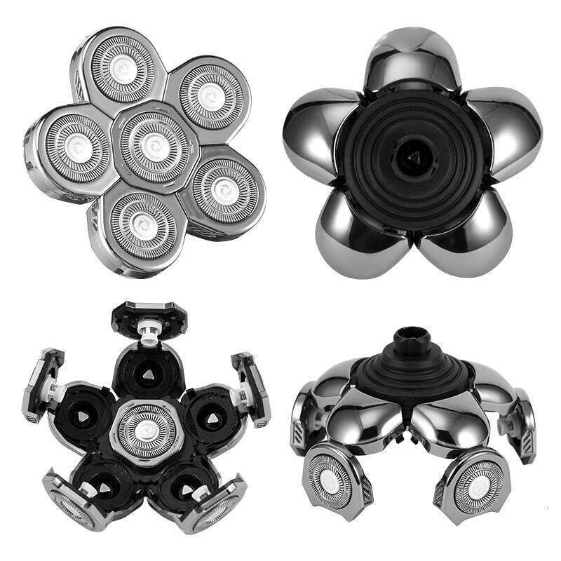 Replacement Men Electric Shaver 6 Cutter Spare Razor Blades Intelligent Floating Extra Head Stainless Steel