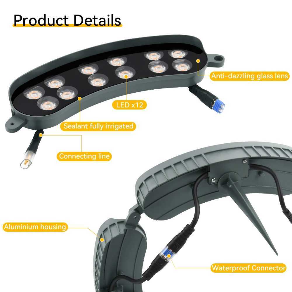 Outdoor Tree Spot Light Hugging Tree light Free Splicing IP65 Waterproof LED Holding Lamp Garden Lawn Supermarket Outside W250607