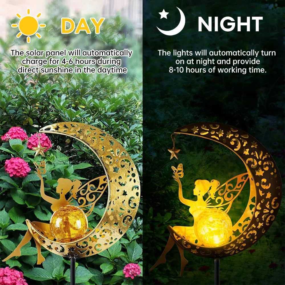 Solar Garden Lights High Brightness LED light Automatic ON/OFF Waterproof Gift Solar Lawn Lights Garden Lamps W250607
