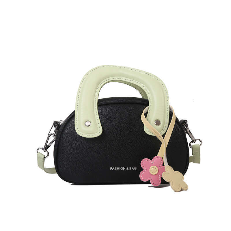 New Fashion Korean Style Fresh Single Shoulder Handbag for Women, Niche Color-Block Design, High-End Versatile Crossbody Bag
