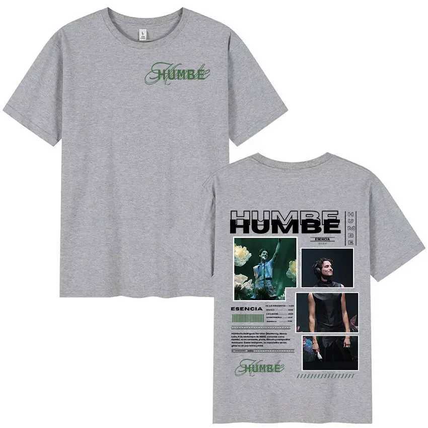 Singer Humbe Essence Tour 2025 Album Graphics T Shirts Men Hip Hop Gothic Short Sleeve T-shirt Fashion Oversized Cotton T-Shirts W250607