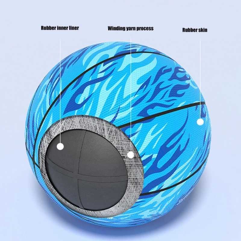 Light Weight Waterproof Training Ball Size 7/5 Rubber Basketball Training Equipment Fine Stitching Kids Basketball XJ250606