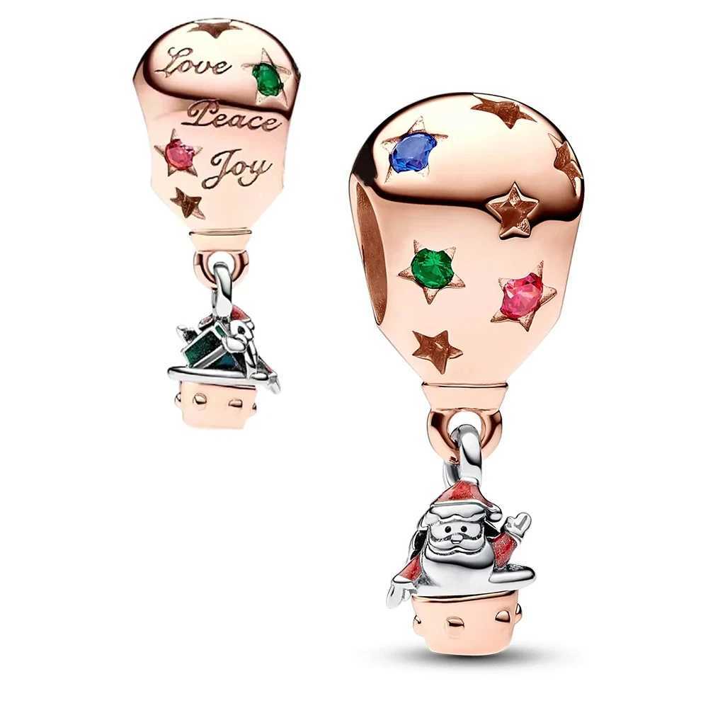 New 925 Silver Plated Rose Gold Feather Snowflakes Pineapple Fine Beads Fit Original Charms Bracelet Women DIY Jewelry XJ250607