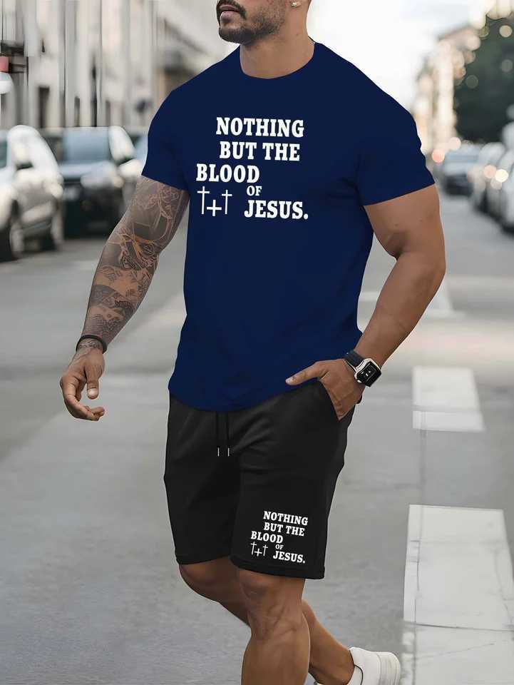 The 2025 summer new mens suit features 3D printed patterns casual and comfortable round neck short sleeves and shorts.It is W250609