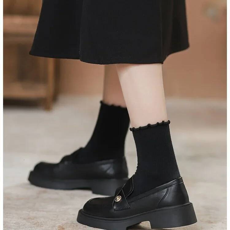 ddmyoutdoor Women Loafers Spring Autumn Retro Fashion Brown Anti Slip Round Toe Elegant Outdoor Comfort Commuting Banquet Casual Shoes Outdoor Shoes