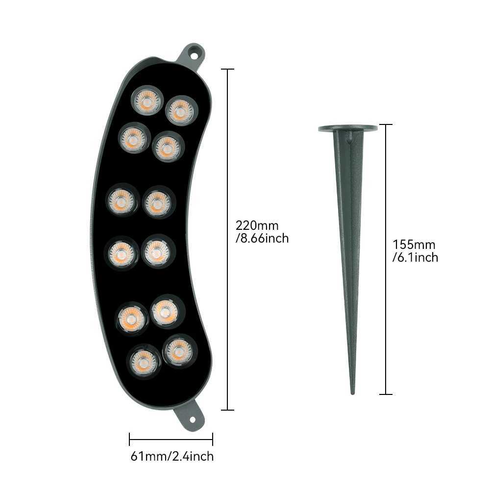 Outdoor Tree Spot Light Hugging Tree light Free Splicing IP65 Waterproof LED Holding Lamp Garden Lawn Supermarket Outside W250607