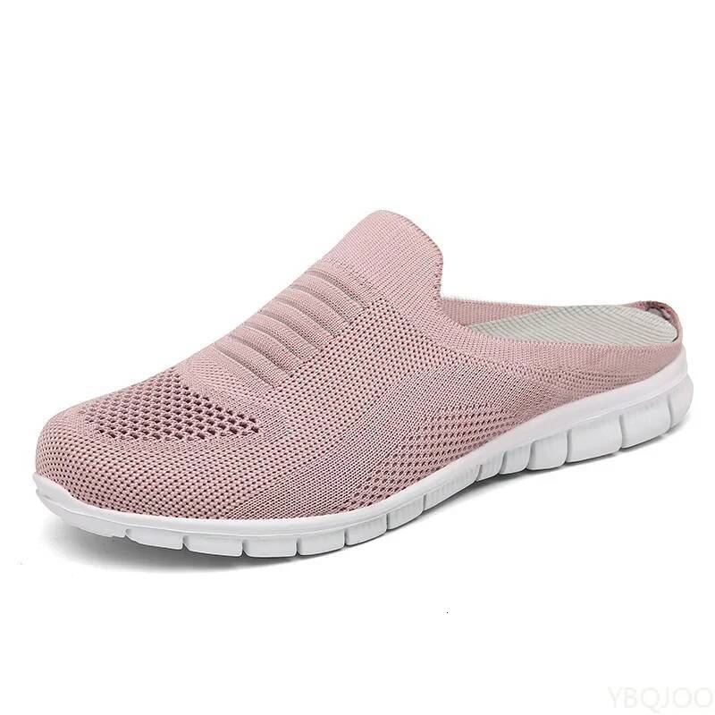 ddmyoutdoor Women Mules New Casual Half Slippers Breathable Light Outdoor Flats Zapatos De Mujer Plus Size Quality Shoes For Woman Outdoor Shoes