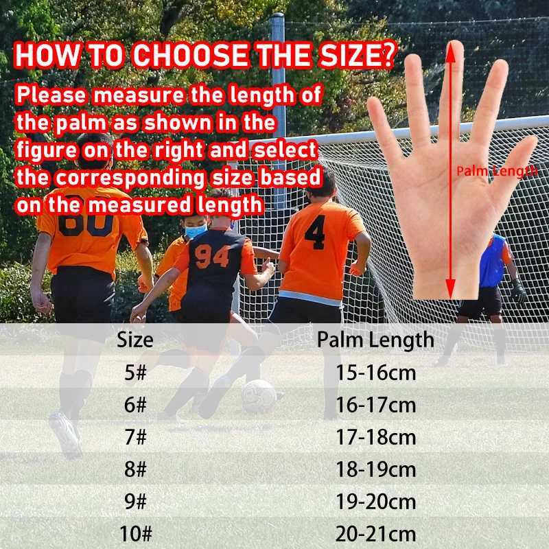 Professional Soccer Goalkeeper Gloves Childs Adults Latex Thickened Protection Goalkeeper Gloves Football Goalie Non-slip GlovesXJ250606