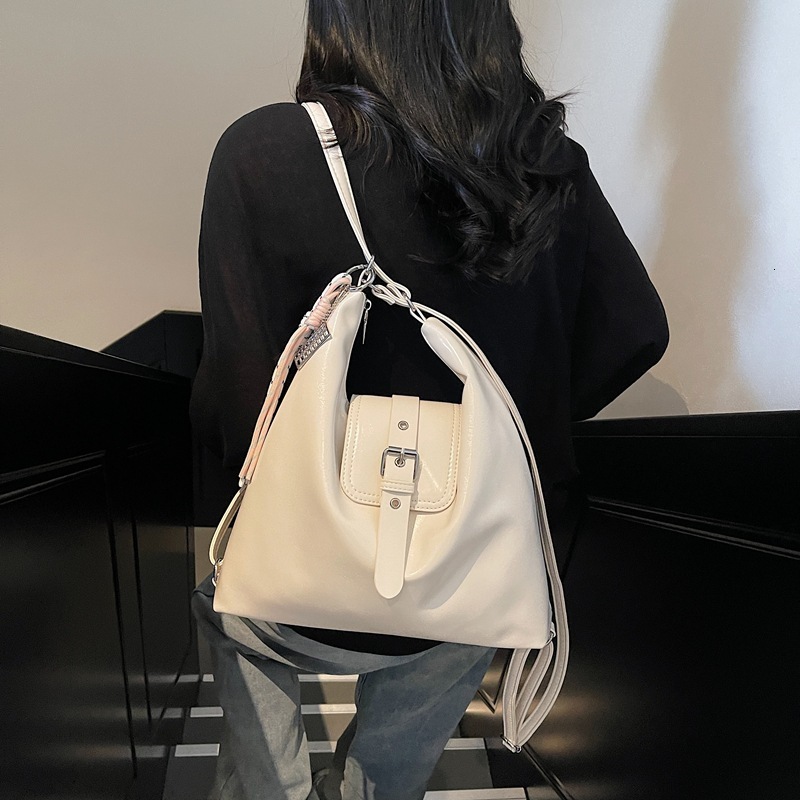designer Vintage Commuter Tote Bag for Women Large Capacity 2025 New Casual Shoulder Crossbody Multifunctional Fashion Backpack
