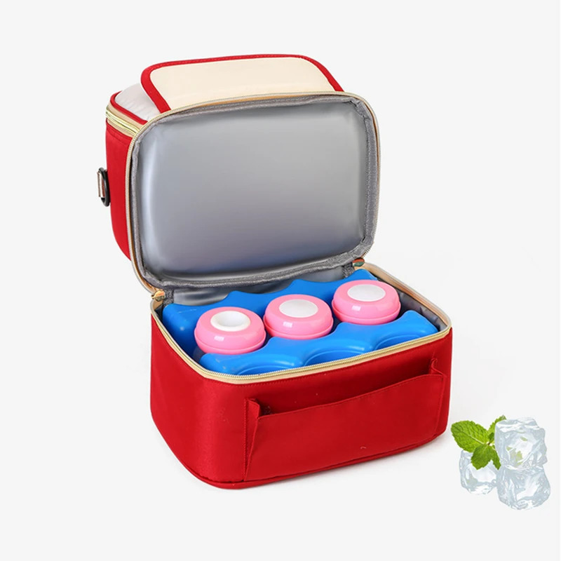 Large Capacity Lunch Bag Waterproof Mummy Diaper Bags Backpack Multifunctional Breast Milk Preservation Storage Container 250606