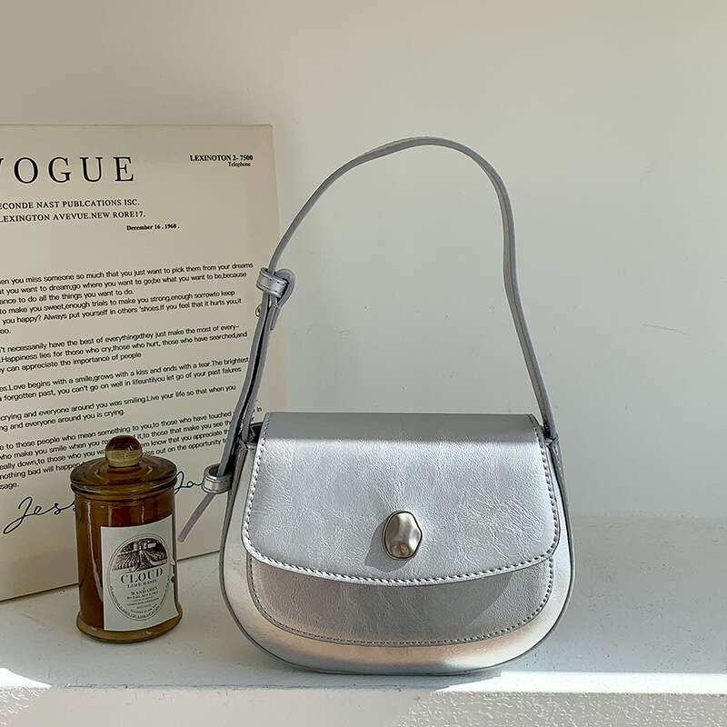 Korean Style Underarm High-end Saddle Single Shoulder Crossbody Bag for Women Versatile Ins Niche Handbag