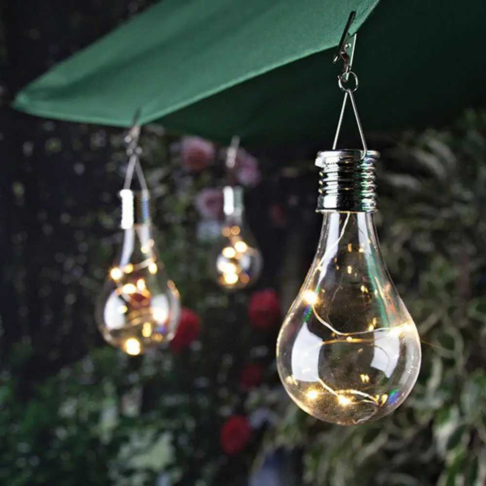 1/2/3/5/10PCS Outdoor Hanging LED Solar Lights Waterproof Rotatable For Party Garden Home Patio Camping Decor Lamp Bulb Hanging W250607