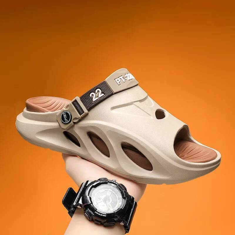 Ddmyoutdoor Men Sandals Summer Slippers Outdoor Beach Casual EVA Soft Soled Comfortable Hollow Out Garden Shoes Zapatos De Homb Outdoor Shoes