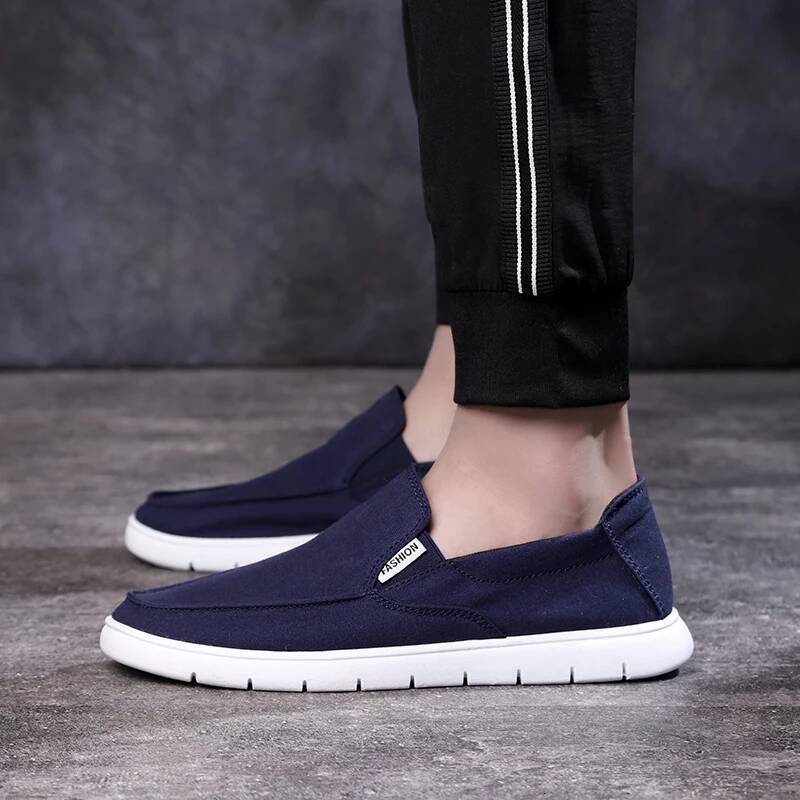 Ddmyoutdoor Spring Men S New Canvas Breathable Sports Lazy Soft Bottom Walking Comfortable Casual Cloth Shoes Tenis Masculino Outdoor Shoes