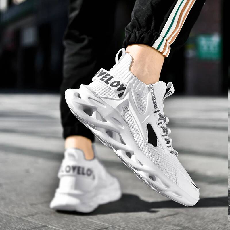 Ddmyoutdoor New Fashion Men S Running Thick Soled Breathable Non Slip Lightweight Casual Sneaker Comfortable Mesh Shoes Zapatos Para Hombre Outdoor Sh