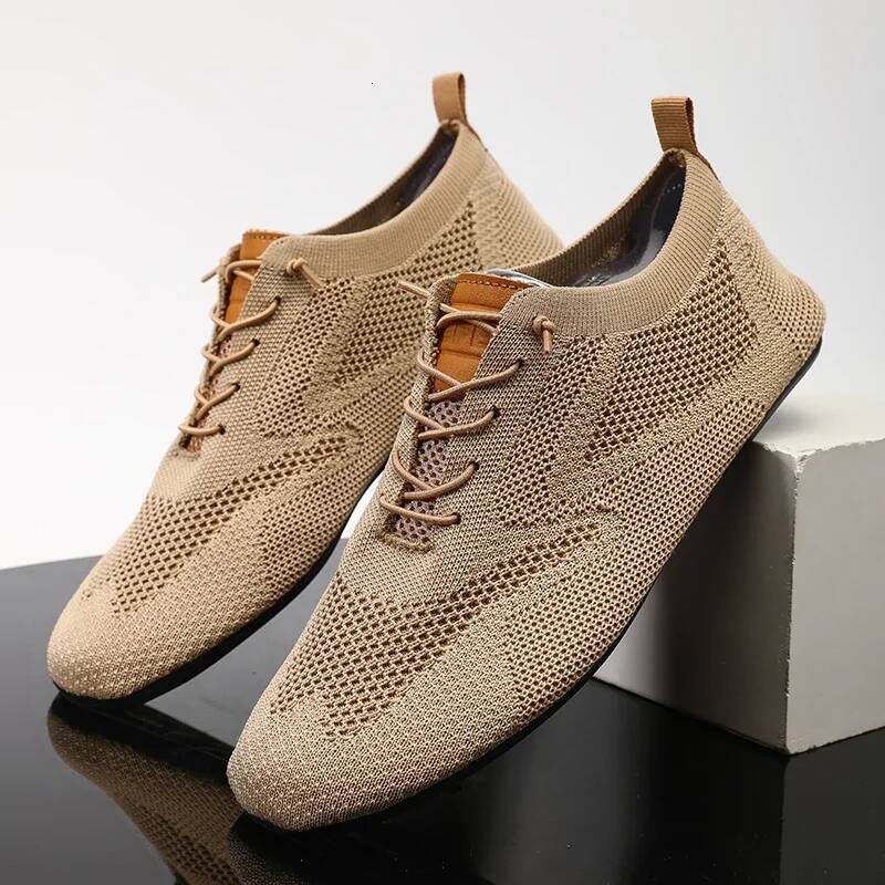 Ddmyoutdoor Mesh Men Shoes Breathable Casual Sneakers High Quality Trendy Lightweight Outdoor Walking Male Flat Shoe Zapatillas Hombre Outdoor Shoes