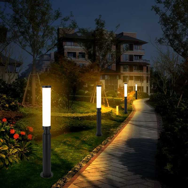 LED Lawn Light 110V 220V Waterproof IP65 Outdoor Simple Modern Street Lamp For Garden Path Landscape Park Courtyard Lighting W250607