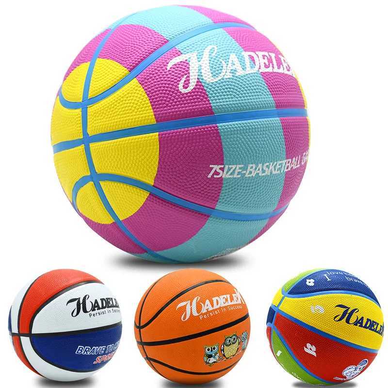 Size 7 Rubber Basketball Wear-resistant High Elastic Good Hand Feel Basketball Dribbling Training Competition Ball XJ250606