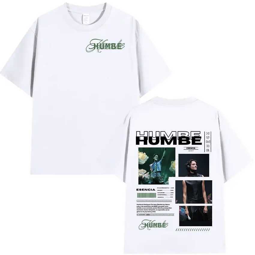 Singer Humbe Essence Tour 2025 Album Graphics T Shirts Men Hip Hop Gothic Short Sleeve T-shirt Fashion Oversized Cotton T-Shirts W250607