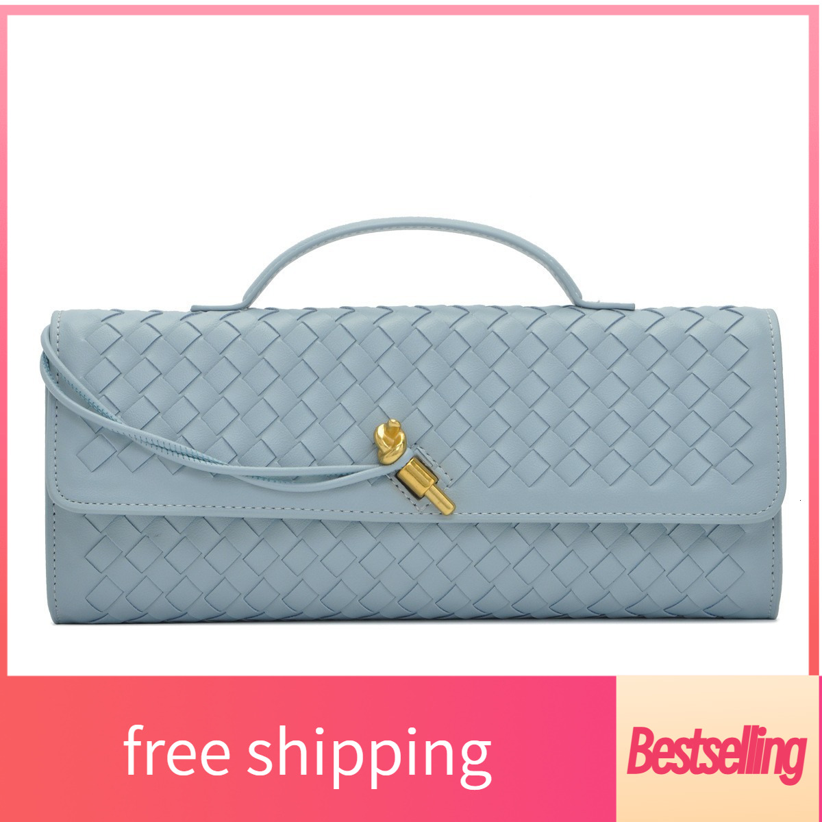 New designer shoulder bag accordion bag fashionable horizontal handbag multifunctional women's crossbody bag large capacity walle Woven bag