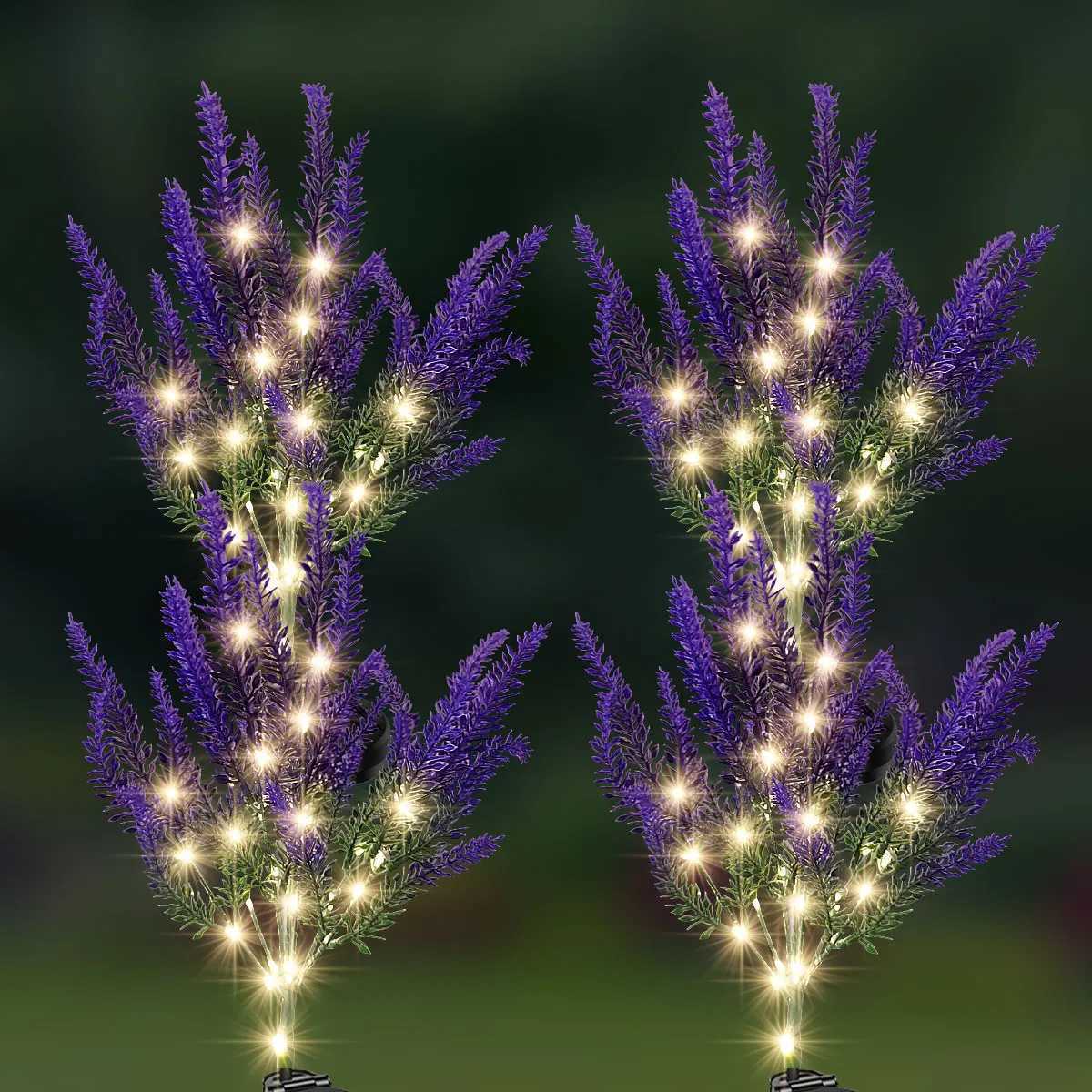Lavender solar simulation flower garden light outdoor IP65 waterproof LED decoration for courtyard lawn light XJ250606