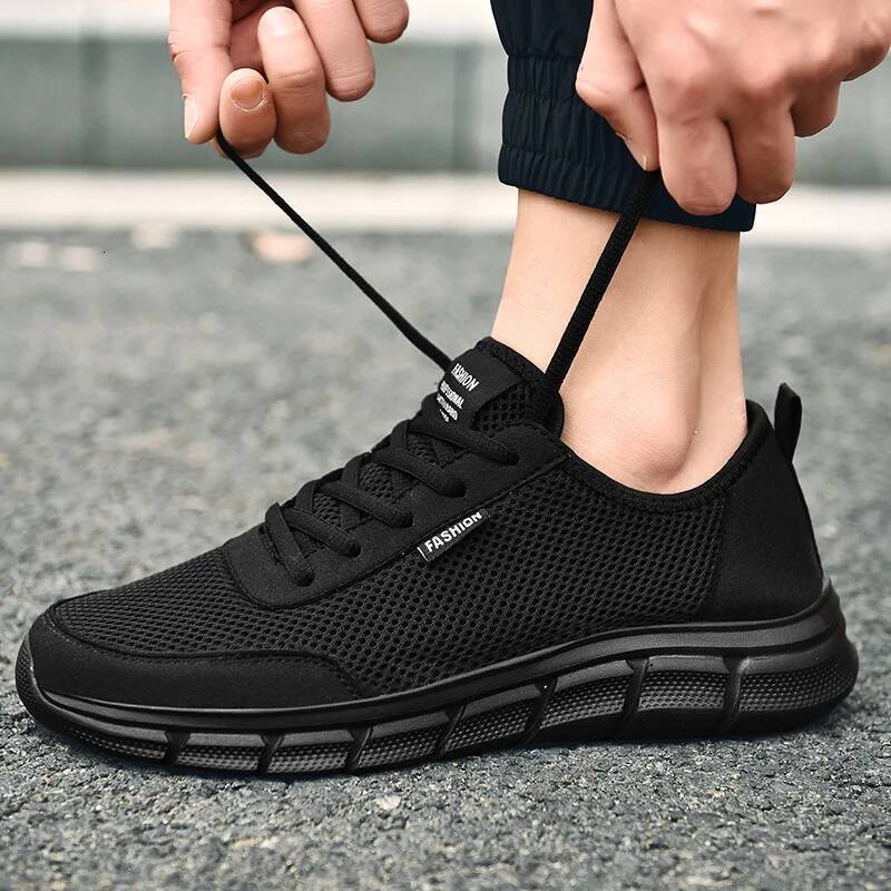 Ddmyoutdoor Loafers For Man Summer Casual Mesh Breathable Comfortable And Fashionable Hiking Shoes With Hollowed Out Black Sneakers Outdoor Shoes