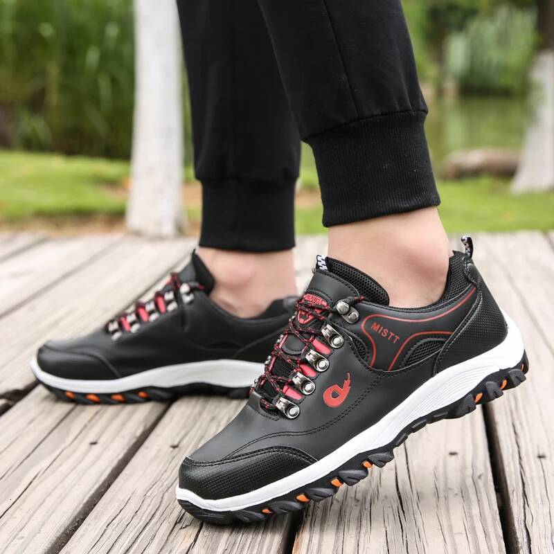 Ddmyoutdoor New Fall Fashion Comfortable Hiking Shoes Leather Waterproof Anti Slip Sneakers For Men Zapatillas Deporte Outdoor Shoes